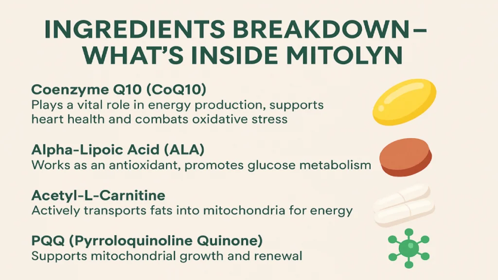 Ingredients Breakdown Mitolyn