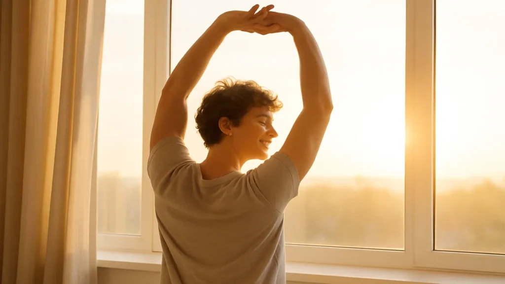 Person feeling recharged and focused after supporting metabolism